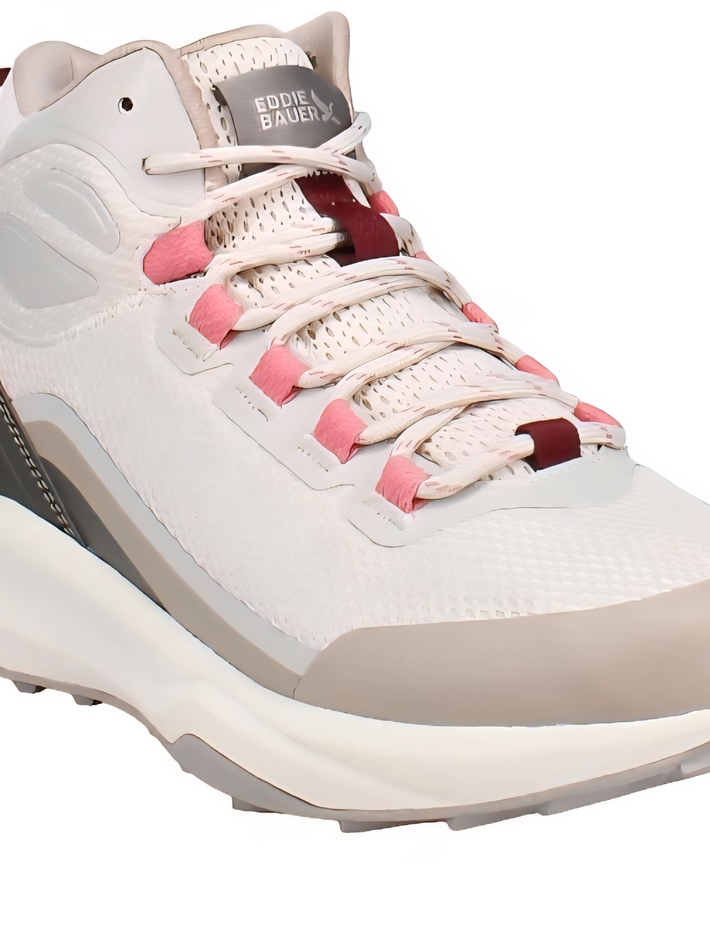 Eddie Bauer Women's Cream and Pink Trail Sneaker